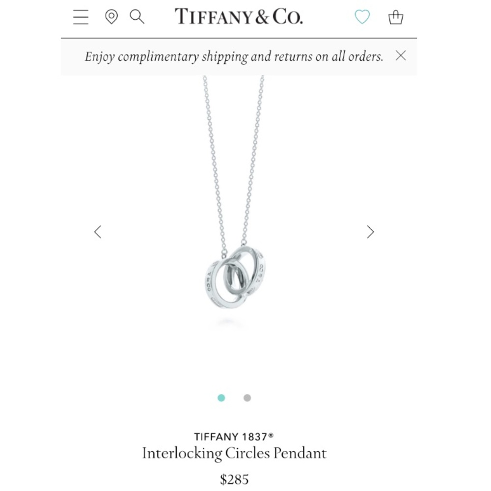 Tiffany & Co. Interlocking circles necklace